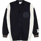 BOSS Cardigan - Strikk - Navy/Hvit - - 8 år (128) - Cardigan