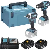 Makita DLX2535TJ 18V LXT batteridrevet verktøysett