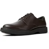 Camper for man. K100998-002 Norman brown leather shoes (46), Flat, Laces, Casual
