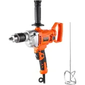 Vevor boremikser, 12,7 mm elektrisk boremiksersett med ledning, 0–850 o/min 3,2A blandebor, blandeboremaskin med D-håndtak for boring og blanding, håndholdte sementblandere for fôr, maling, sement