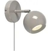 Markslöjd Vegglampe Pop, greige, bredde 10 cm, metall