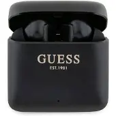 GUESS Bluetooth-hodetelefoner GUTWSSU20ALEGK TWS + dokkingstasjon svart/svart Trykt logo