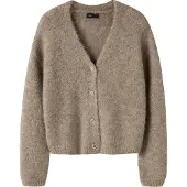 LMTD Cardigan - Strikk - NlfBullo - Mocha Marengs - - 13-14 år (158-164) - Cardigan