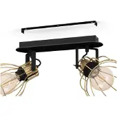 Eglo Sambatello taklampe 2 lyskilder svart/gull