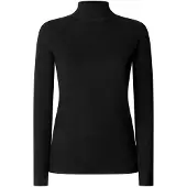 Pepe Jeans for woman. PL5000310 Bruna black T-shirt (S), Casual, Viscose, Long sleeve