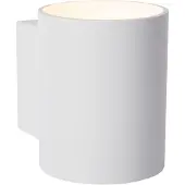 Lucide Xera vegglampe, hvit, Ø 8 cm, downlight, aluminium