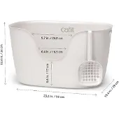 Catit Design Loo kattetoalett med spade - hvit