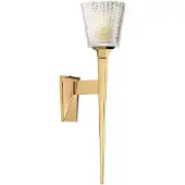 ELSTEAD LED vegglampe Verity, IP44, polert gull