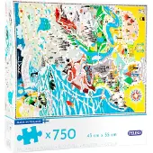Muumi Puzzle Moominvalley (750 Pcs) Puslespill 750 Stykker