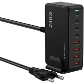 Wozinsky 240W GaN QC3 Charging Station - Black