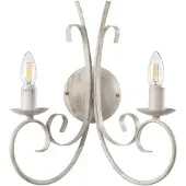 ONLI Vegglampe Pompei, 2 lyskilder, antikk hvit