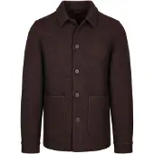 Suitable Overshirt Wool Bouclé Brun Størrelse