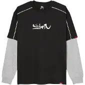 Quiksilver Yg Double Layer Langermet T-skjorte svart