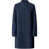 Pepe Jeans for woman. PL9537924 Adami navy blue dress (S), Casual, Acrylic, Long sleeve