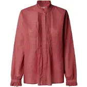 Pepe Jeans for woman. PL3051585 June red blouse (S), Casual, Cotton, Long sleeve