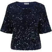 Pieces Pckammy Paljett Kortermet Topp