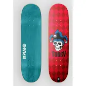 Plan B Jester Pudwill 8.5"X32.125" Skateboard Deck mønster