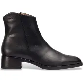 Wonders for woman. D-1801 Bonjour leather ankle boots black (40), 3 to 5 cm, Zip, Casual