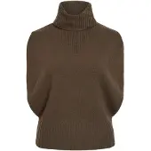 ROUGE EDIT Høyhalset Strikket Vest