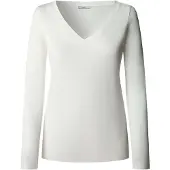Pepe Jeans for woman. PL5000280 Branka off-white sweater (S), Casual, Viscose, Long sleeve