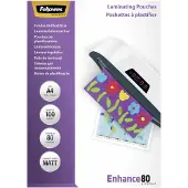Fellowes Lamineringslommer A4 mat 80my (100 stk.)