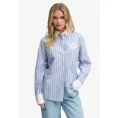 Superdry Poplin Cuff Stripe Skjorte Med Lange Ermer