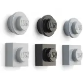 Room copenhagen LEGO oppbevaringskloss 4 topplokk glitter (rosa/transparent)