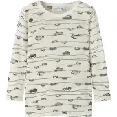 Name It Mini Genser - Ull - NmmWang - Snow White/Highway - - 4 år (104) - Genser