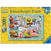 Ravensburger Svampebob Firkant Xxl-puslespill 200 Stykker
