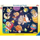 Ravensburger Puslespill - 40 Brikker - Dyreastronauter - - OneSize - Puslespill