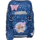 Beckmann Skolesekk - Classic+ - Cheetah - Mørkeblå - - OneSize - Skolesekk