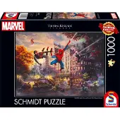 Schmidt Spiele Friends Forundring Thomas Kinkade: -spider-man Og -the Ultimate Alliance-puslespill 1000 Stykker