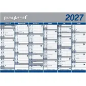 Mayland Kæmpekalender 2x6 mdr. papir 2027 (i paprør)