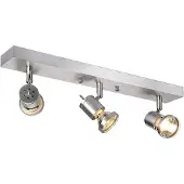 SLV Asto 3-lampers takspotlight med dekorativ ring