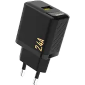 Dudao A23EU Adapter 12Watt GaN 1xUSB-A Sort