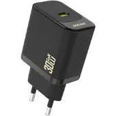 Dudao 30 W GaN USB-C vegglader med Power Delivery – Svart
