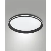 FABAS LUCE LED-taklampe Isy, svart, Ø 45 cm, metall, CCT, dimbar
