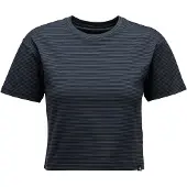 Black Diamond Stripe Crop Kortarmet T-skjorte