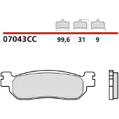 Brembo 07043 Organiske Bremseklosser
