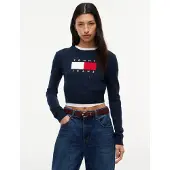 Tommy Hilfiger Sparkle Flag Genser