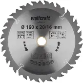 Wolfcraft 6733000 Sirkelsagblad For Tre 160 Mm