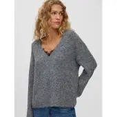 Vero Moda Berry Lace V-hals Genser