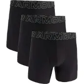 Under Armour Perf Tech 6in 3-pakk Svart