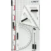Linex 400053497, Skalalinjal, Isopor, Hvit, cm, 105 mm, 58 mm
