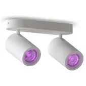 Calex Smart downlight hvit lengde 22 cm 2 lyskilder GU10-LED RGBW