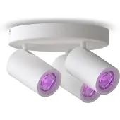 Calex Smart downlight, hvit, Ø 21 cm, 3 lyskilder, GU10-LED RGBW