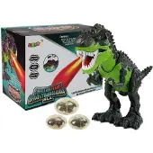 Lean Sport Batteridinosaur bretter egg, spyr ild, damp, grønn