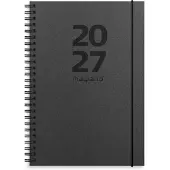 Mayland-Burde A/S Ugekalender, Mayland, 159x211mm år: 2027, sort,, FSC Mix Credit