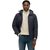 Superdry for man. M5012339A Hooded Fuji Lite navy padded jacket (L), Casual, Polyamide