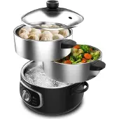 Cecotec Vapovita SteelPot dampkoker, svart